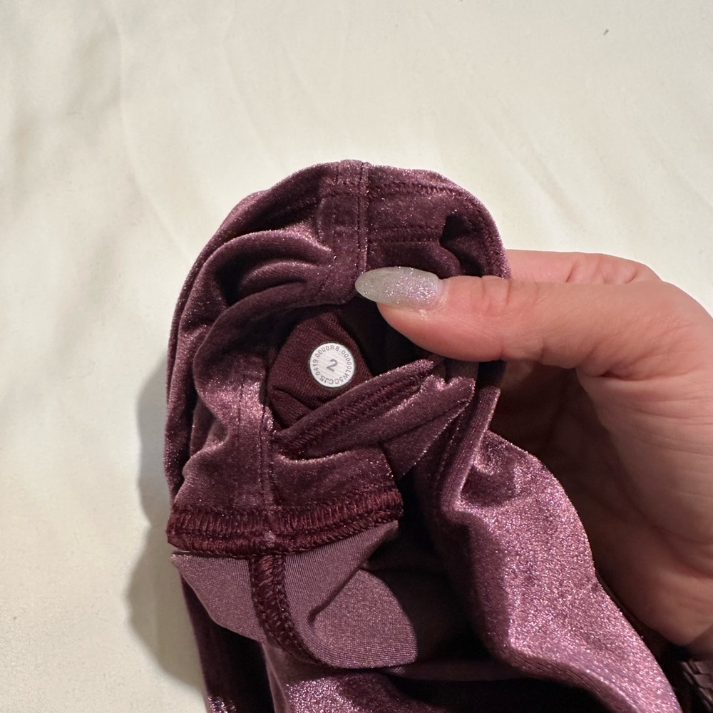 Lululemon Athletica High Rise Wunder Under leggings Purple Velvet